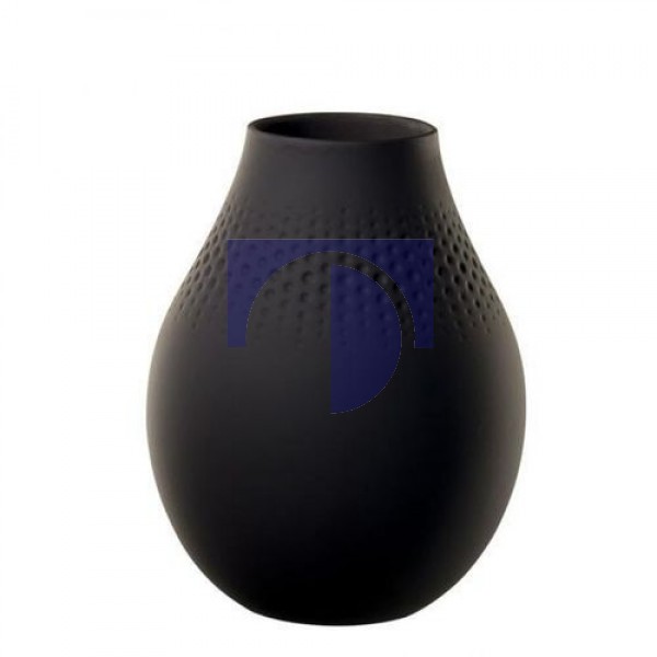 Ваза Perle 20 cм Manufacture Collier Noir Villeroy & Boch Ваза Perle 20 cм Manufacture Collier Noir Villeroy & Boch